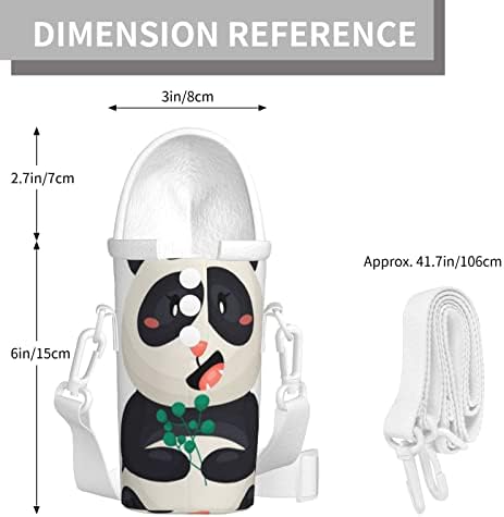 Noel Su Şişesi Taşıyıcı Peluş Fincan Kol Omuz Askısı Sevimli Karikatür Panda Yalıtımlı Su Şişesi Tutucu Çanta Kılıf Kılıfı Kapak