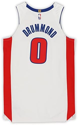 Andre Drummond Detroit Pistons Oyuncusu-2019-20 NBA Sezonundan 0 Beyaz Forma Çıkardı-52 + 6 Beden-NBA Maçında Kullanılan Formalar