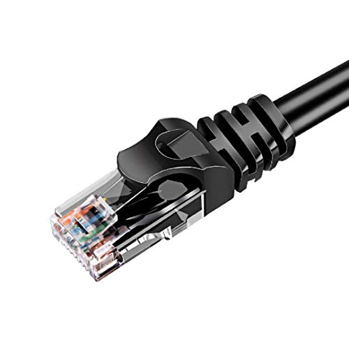Cat 6 Kablolar Ethernet Yama İnternet Kablosu 5 Paket (0.80.80.80.80.8, Siyah)