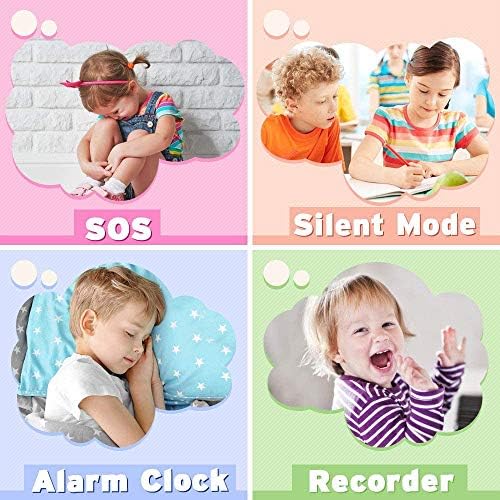 PTHTECHUS Çocuklar Smartwatch Telefon MP3 Çalar-Erkek Kız HD dokunmatik akıllı saat ile 2 yolları Çağrı 7 Oyunları Müzik SOS
