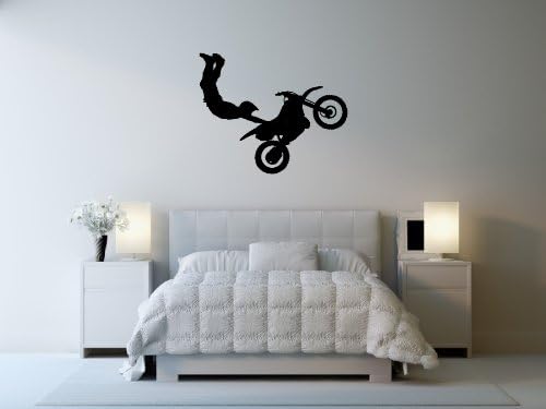 Motocross Duvar Çıkartması Sticker 9-Çıkartması Etiketler ve Duvar Çocuk Erkek Kız Odası ve Yatak Odası için. Ev Dekorasyonu