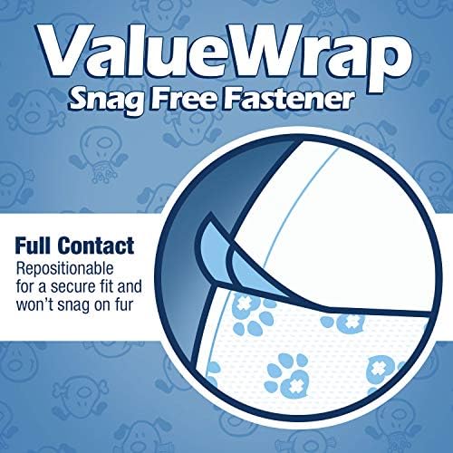 ValueWrap Tek Kullanımlık Erkek Köpek Bezi, 1-Tab, 288 Sayım - Erkek Sargıları, İnkontinans, Takılmayan Bağlantı Elemanı, Sızıntı