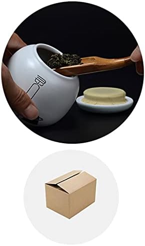 YXDO Gıda saklama kapları Vintage Mini Çay Depolama Teneke Taşınabilir Seramik Çay Caddy Pot Kavanoz 2 Adet Küçük Çay Kutuları