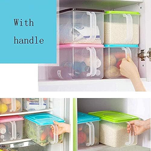 Gıda depolama Pirinç kutusu saklama kabı Mutfak saklama kutusu Plastik Sofra Bitirme Kutusu Buzdolabı Dolabı Masaüstü Kapaklı