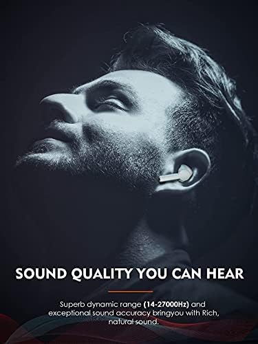 Hyeıng Aktif Gürültü Iptal Gerçek Kablosuz Kulaklıklar, Bluetooth 5.2 Kulak içi Kulaklıklar, Ter Su Geçirmez Hi-Fi Kulaklık,
