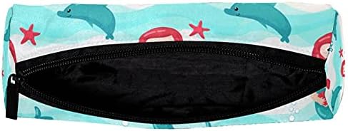 Kalem Kutusu Denizyıldızı Mermaid Yunus Tutucu Fermuar Mikrofiber Kalem Kılıfı Çanta Erkek Kız Çocuklar Gençler Gençler Öğrenci