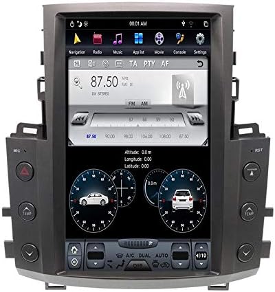 13.6 Quadcore Araba DVD Oynatıcı Radyo 1280x800 Araba Dikey Ekran Tesla Tarzı 32 GB ROM Stereo GPS Navigasyon Lexus Lx570 2007-2015