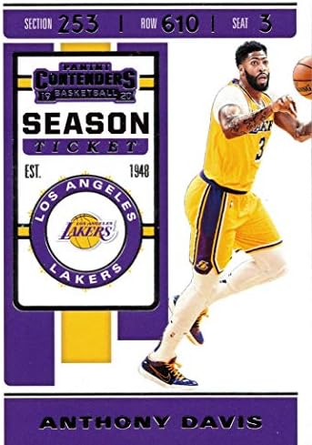 2019-20 Panini Yarışmacıları 7 Anthony Davis Los Angeles Lakers Basketbol Kartı