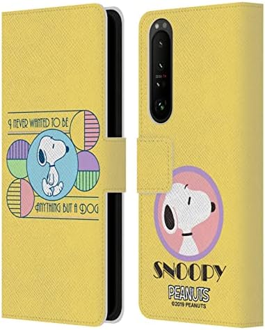 Kafa Durumda Tasarımlar Resmen Lisanslı Fıstık Köpek Snoopy Deco Rüyalar Deri Kitap Cüzdan Kılıf Kapak Sony Xperia 1 III ile