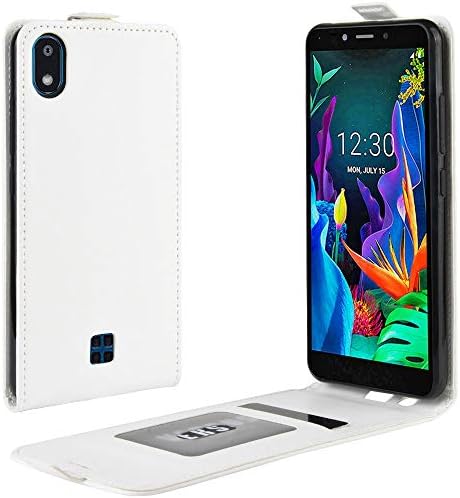 LG K20 2019 Kılıf Kılıf, ince Dikey Çevir Folio telefon kılıfı PU Deri Koruyucu Kapak Manyetik Kapatma Kabuk Kart Yuvası ile