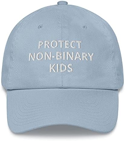 CreativeTees4You Korumak Olmayan İkili Çocuklar Nonbinary LGBT Işlemeli Baba Şapka Ayarlanabilir Pamuk Kap