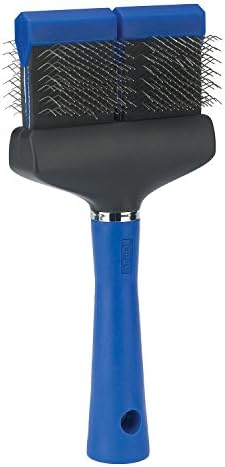 Usta Bakım Araçları Çift Taraflı Ekstra Firma Esnek Slicker Fırçalar-Tımar Köpekler için çok Yönlü Fırçalar-Mavi, 8 L x 4 W