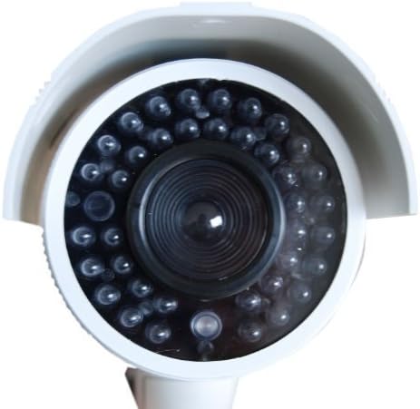 VideoSecu 2 Paket Sahte Kukla İmitasyon Bullet Güvenlik Kameraları Simüle Decoy Yanıp Sönen ışık ile Kızılötesi IR LED DMYIRV2