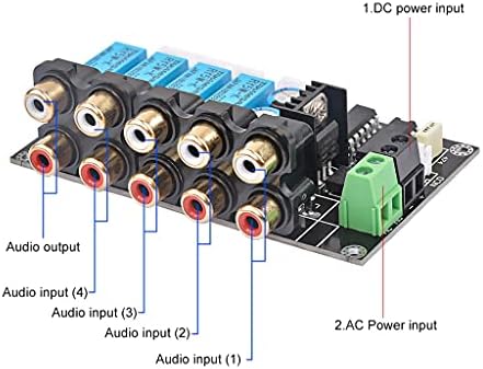 CDQYA Stereo Amplifikatör Dört Yönlü HiFi Dc Ac Ses anahtarlama paneli Röle Kontrol Seçin Amplifikatörler Amplificador DIY Ev