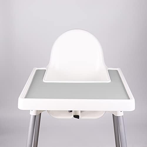 Yüksek Sandalye Placemat, Dayanıklı Yüksek Sandalye Placemat Silikon, Temiz ve Hijyenik, IKEA Antilop Highchai için uygun, Bebekler
