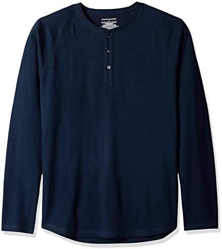 Essentials Erkek Regular-Fit Uzun Kollu Henley Gömlek