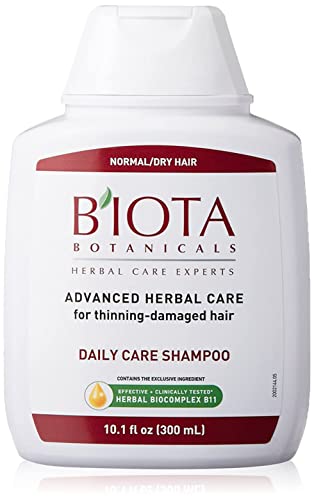 B'IOTA Botanicals Bitkisel Bakım Uzmanları Normal/Kuru İnceltici Saçlar için Günlük Bakım Şampuanı 10.1 oz (3'lü Paket)