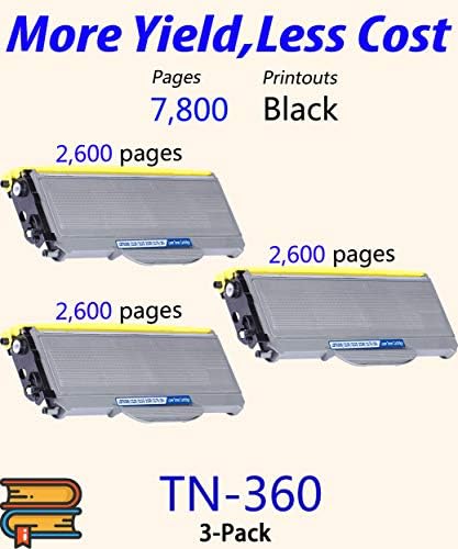 3-Pack ColorPrint Uyumlu TN360 Toner Kartuşu Değiştirme için Brother TN-360 TN 360 TN330 TN-330 ile Çalışmak HL-2140 HL-2170W