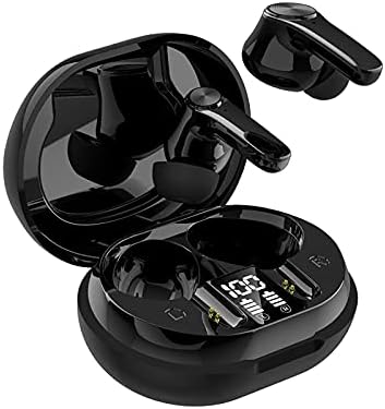 YUUAND Bluetooth Mini Kablosuz Bluetooth 5.0 Kulak Kulaklık Stereo Spor Kulaklık Dijital Güç Ekran