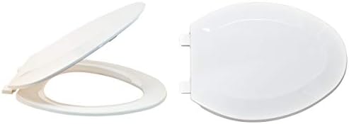 EZ-FLO 65901 Kapaklı Plastik Yuvarlak Klozet Kapağı, Beyaz