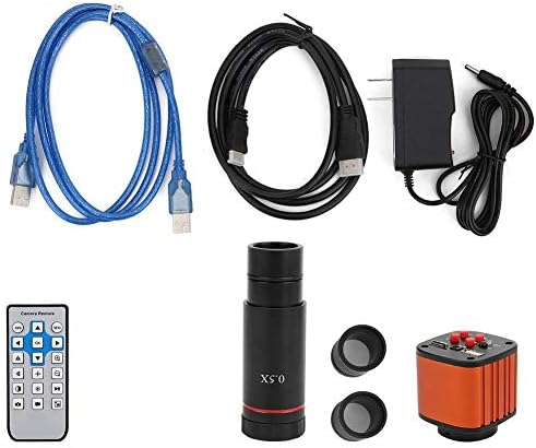 16MP USB Mikroskop Dijital Mikroskop Kamera Kiti 4X Dijital Zoom 0.5 X Büyütme Lens 23.2 mm C-MONTAJ Adaptörü + 30mm / 30.5 mm