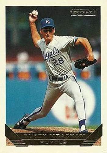 1993 Topps Altın Beyzbol 321 Paslı Meacham Kansas City Royals Topps Şirketinden Resmi MLB Ticaret Kartı