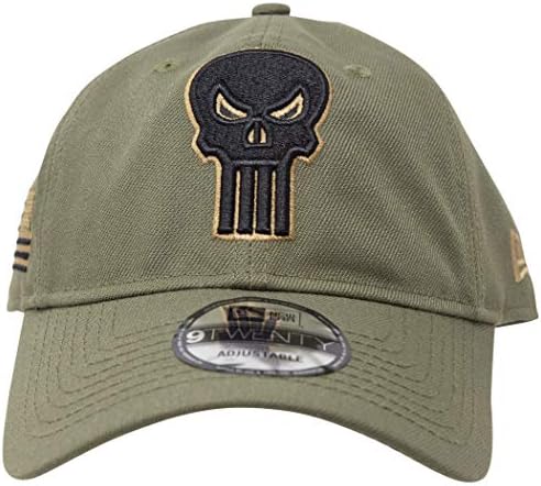 Punisher Yurtsever Yeni Dönem 9 Yirmi Ayarlanabilir Şapka Yeşil