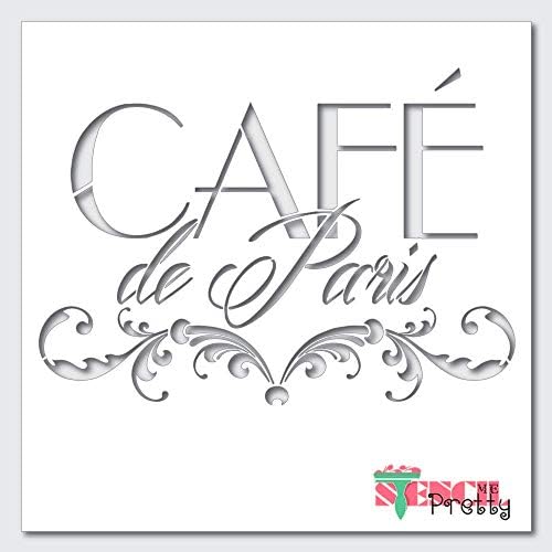 Cafe De Paris Dekoratif Şablon-DIY Ülke Mutfak İşareti Ahşap, Tuval, Duvar vb. Üzerine Boyama için En iyi Vinil Büyük Şablonlar.-