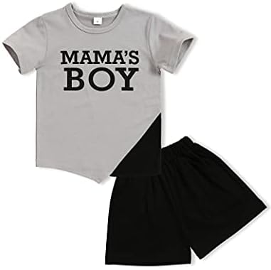 Toddler Erkek Bebek Giysileri Kıyafetler Yaz Kısa Kollu T-shirt ve Şort Erkek Giyim Seti