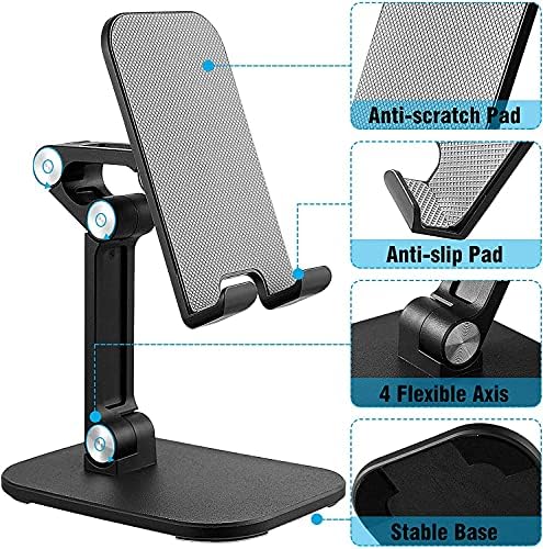 Masa için Onıoc Cep Telefonu Standı Tutucu, Açı Yüksekliği Ayarlanabilir iPad Tablet Tutucu, Katlanabilir Cep Telefonu Tutucu