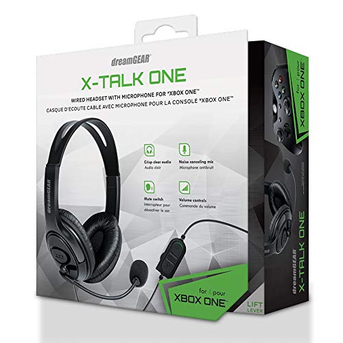 dreamGEAR X-Talk One Xbox One için Mikrofonlu Kablolu Kulaklık-Xbox One (Siyah)