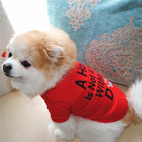 Sumen Yeni Sevimli Küçük Pet Şerit T-Shirt Pamuk Yavru Köpek Giysileri