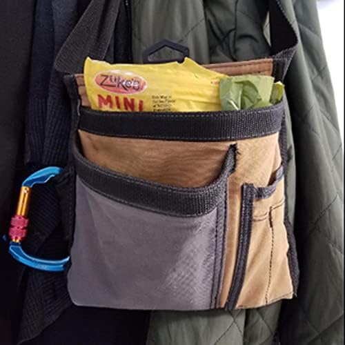 CUTEH alet çantası Asılı Çanta Çok Cepler Organizatör, 5-Cep Tek Yan Aracı Kemer Kılıfı Marangozlar ve Inşaatçılar için Dayanıklı
