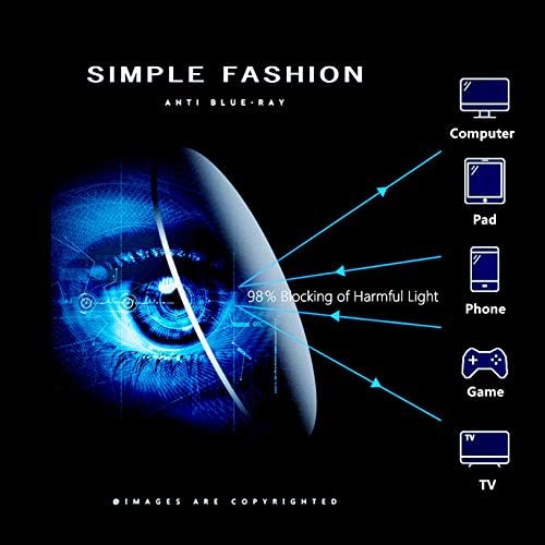 FunSpt Mavi ışık Engelleme Gözlükleri Kedi Gözü Şık Vintage Anti Göz Yorgunluğu Bilgisayar Gözlükleri Reçetesiz Unisex, 93335-Lacivert