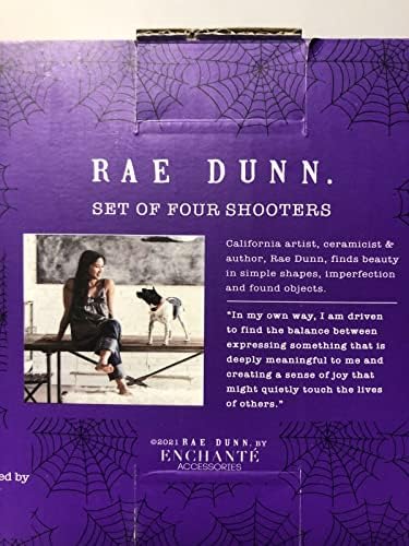 Rae Dunn Atış Gözlükleri-4 atıcı seti-GHOUL CADI HAYALET GOBLİN