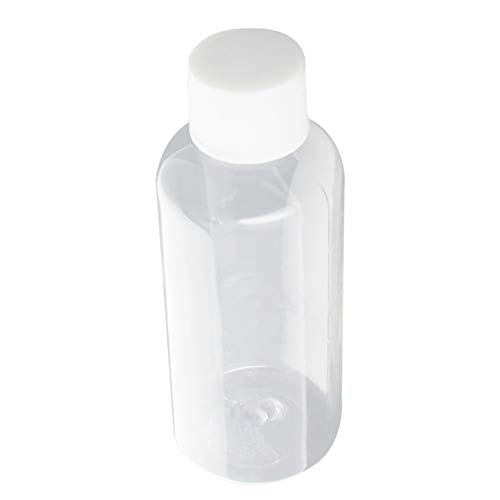 Bettomshin 6 Pcs 60 ml PE (Gıda Sınıfı) plastik Şişeler ile Kapaklar, küçük Ağız Plastik Şişe Lab Reaktif şişesi Sızdırmazlık