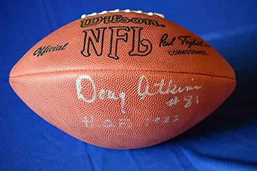 Doug Atkins JSA Coa İmza Resmi NFL Oyunu Futbol İmzalandı