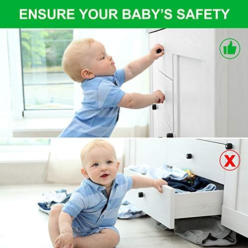 12 Paket Bebek Prova Manyetik Dolap Kilitleri-Safeasy Yapıştırıcı Çocuk Güvenliği Mıknatıs Çekmece Mandalları (12)
