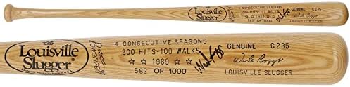 Wade Boggs Boston Red Sox İmzalı Louisivlle Slugger Bat - 1000 JSA İmzalı MLB Yarasalarının Sınırlı Sayıda 582. Sayısı