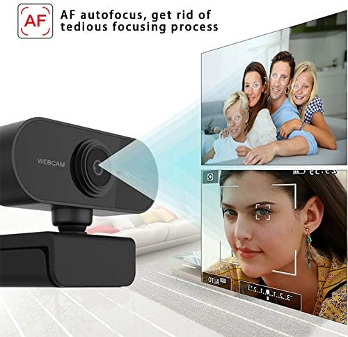 Mikrofonlu Web Kamerası, Bilgisayarlar için 30FPS Full HD 1080P Web Kamerası Video Kamera PC Dizüstü Masaüstü, USB Tak ve Çalıştır,