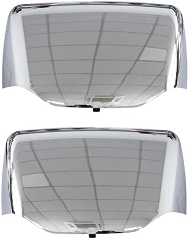 SEPEY Krom Kaput Ayna Kapağı, bir Çift Sürücü/Sol ve Yolcu/Sağ Evrensel yan Ayna Kapağı KENWORTH T680 için Set, PETERBİLT 579/587