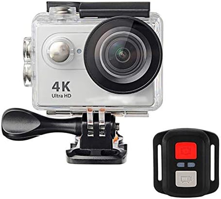 Spor Kamera Uzaktan Wi-Fi 4 K Ultra HD Video Çekim Spor Eylem Kamera 2.4 G 170 Derece Kameralar (Renk: Gümüş, Boyutu: Bir Boyut)