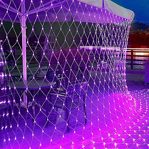 QYK-880 LED bahçe Net peri ışıkları, 19.7 FtX13 Ft düğün parti duvar çatı, 8 modları ışık arka bahçesinde veranda yıldızlı peri