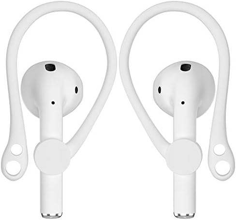 Kulak Kancaları ile Uyumlu Apple AirPods 1/2 Anti-Kayıp Kulaklık Tutucu Spor Aksesuarları (2 Çift) Beyaz