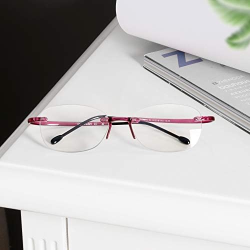 Çerçevesiz Mavi ışık Engelleme Gözlükleri, Kadın Erkek Okuma Gözlükleri, Parlama Önleyici Filtre Hafif Gözlükler
