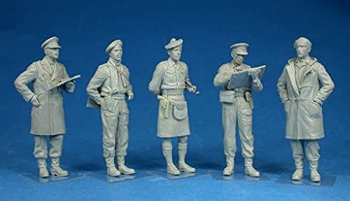 MİNİART 35165-1 / 35 WW II İngiliz Subayları Dünya Savaşı Plastik Modeli Rakamlar Kiti
