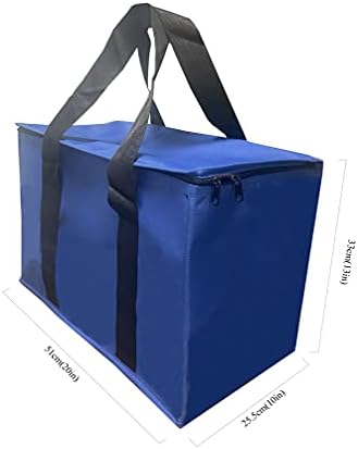 4-Pack Yalıtımlı Yeniden Kullanılabilir Bakkal Alışveriş Çantası, Büyük Piknik Soğutucu Çanta, Fermuarlı Üst