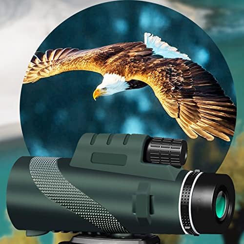 Monoküler Teleskop-Tripod ve Cep Telefonu Tutacağı ile 12x50 Kez-Gündüz ve Düşük Gece Görüşü için Su Geçirmez Kamera-Kuş Gözlemciliği