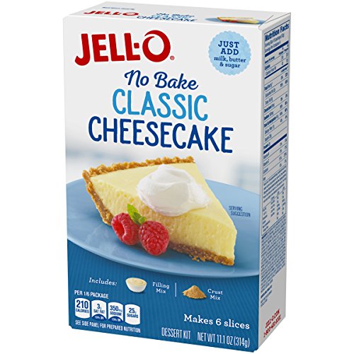 Jell - O No Bake Mix, Peynirli Kek, 11,1 oz
