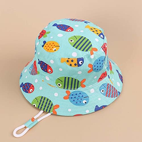 Lousioa Bebek Erkek Kız Yaz Toddler Güneş Koruma Şapka Güneş Koruyucu Kap Şapka Balıkçı Şapka Kova Geniş Ağız Çocuk Kova Kapağı